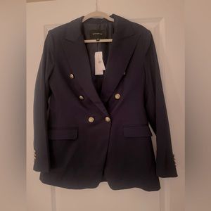 Dark blue military style Banana Republic Blazer